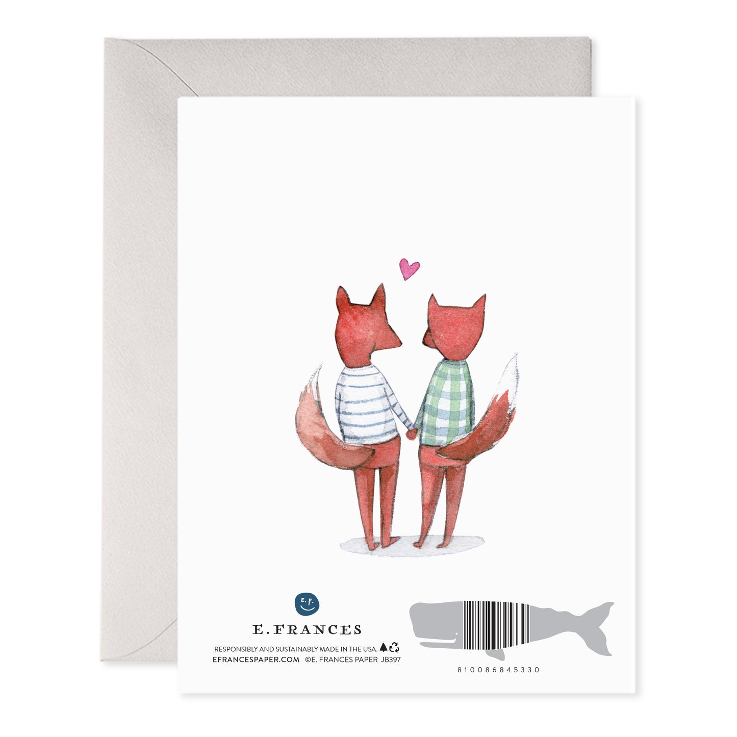 Crushing Fox Greeting Card