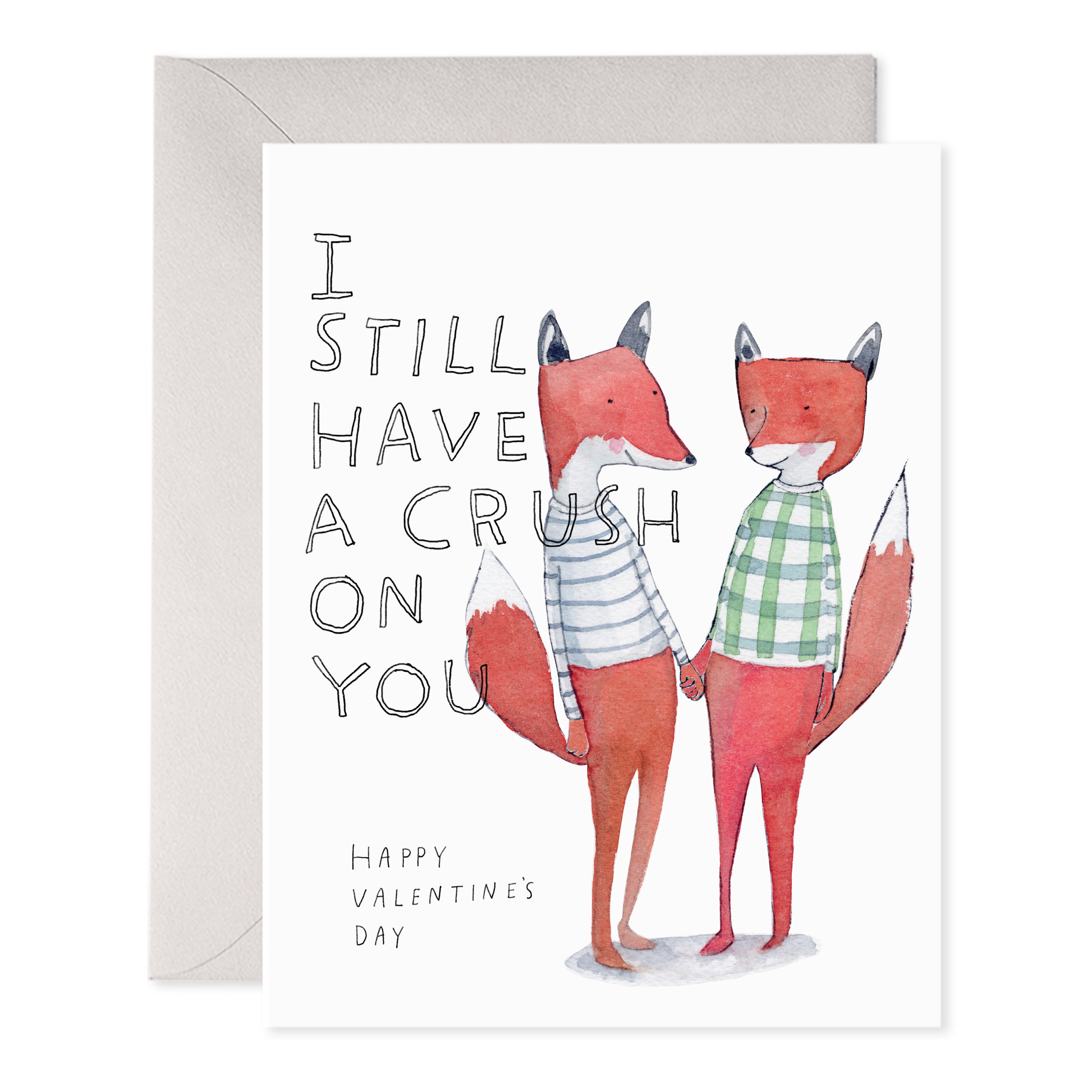 Crushing Fox Greeting Card – E. Frances Paper