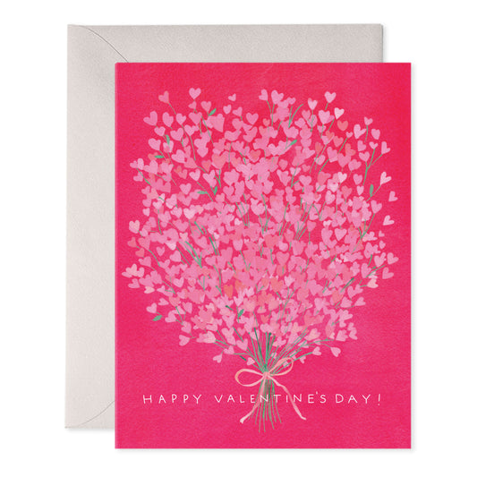 Bouquet of Hearts Valentine Greeting Card