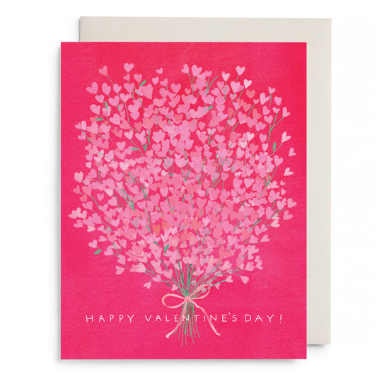 Bouquet of Hearts Valentine Greeting Card
