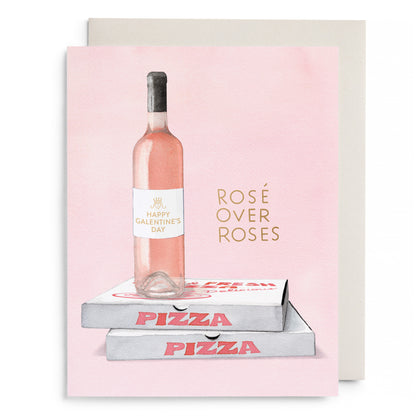 Rose over Roses Galentine's Greeting Day Card