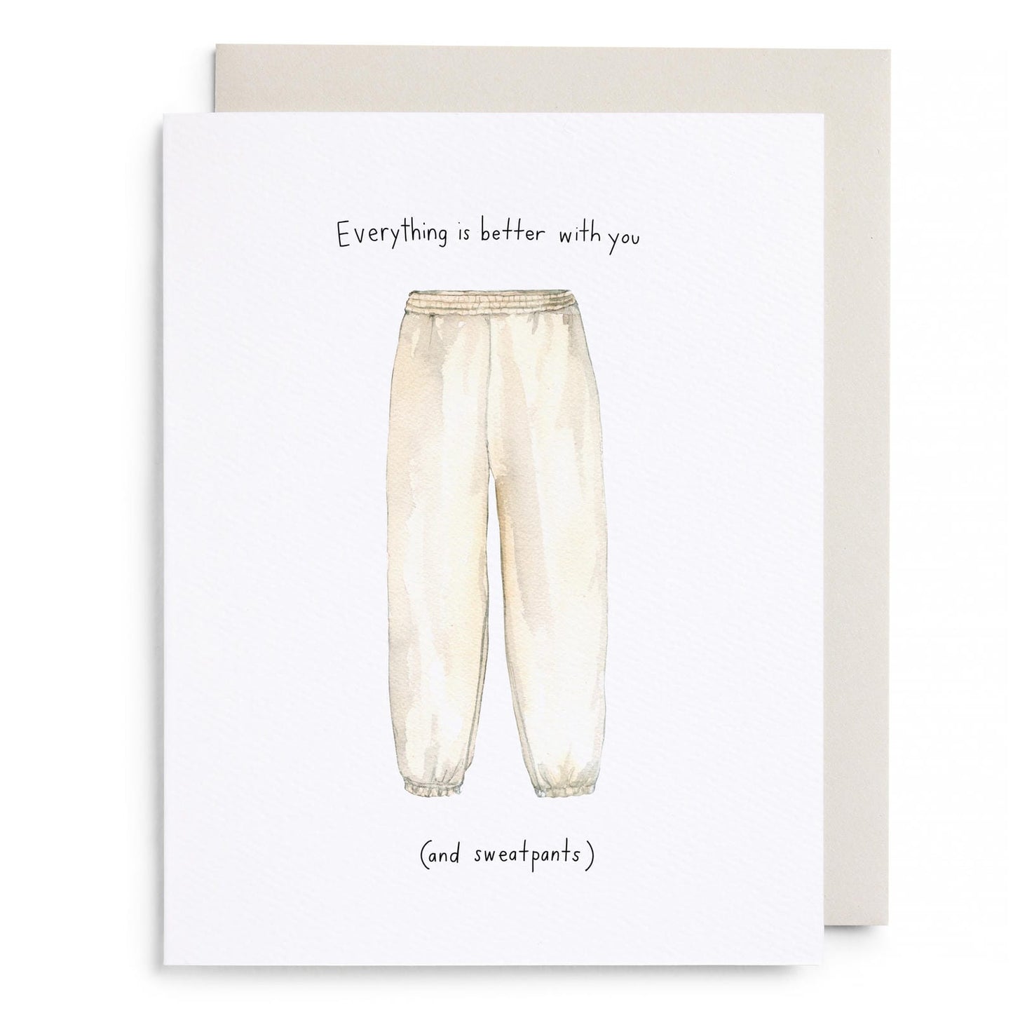 Sweatpant Love Greeting Card