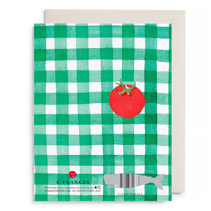 Tomato Picnic Love and Friendship Greeting Card