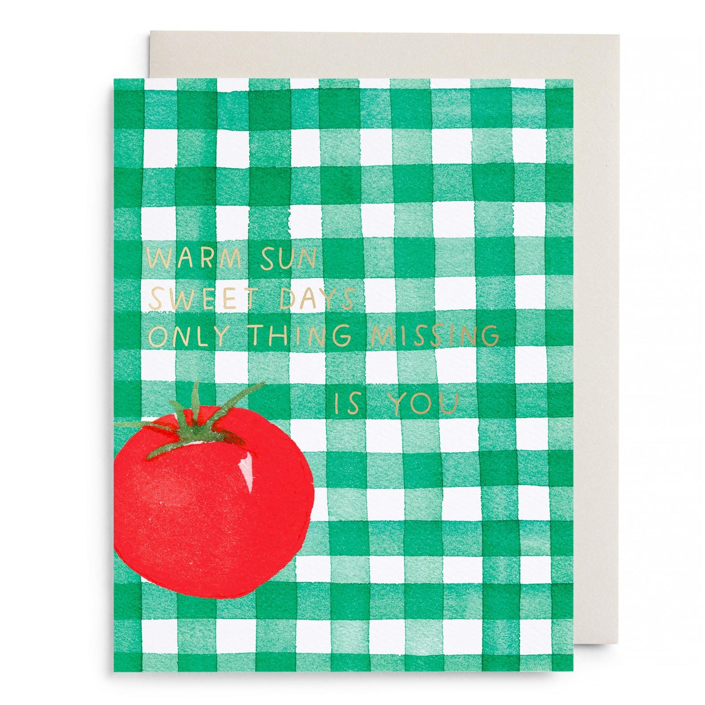 Tomato Picnic Love and Friendship Greeting Card