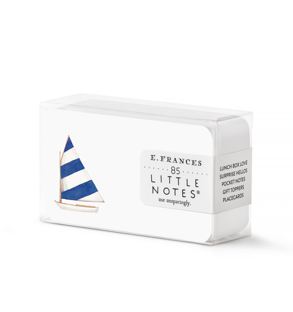 sailboat beetle cat cat boat nantucket watercolor little notes small notecards lunchbox lunch box notes seaside beach notes placecards place cards gift toppers gift tags nautical preppy blue white navy striped