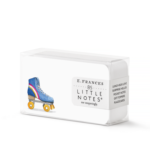 roller derby watercolor little notes small notecards lunchbox lunch box notes loroller skate skating rollerskate rollerskating retro derby notes placecards place cards gift toppers gift tags