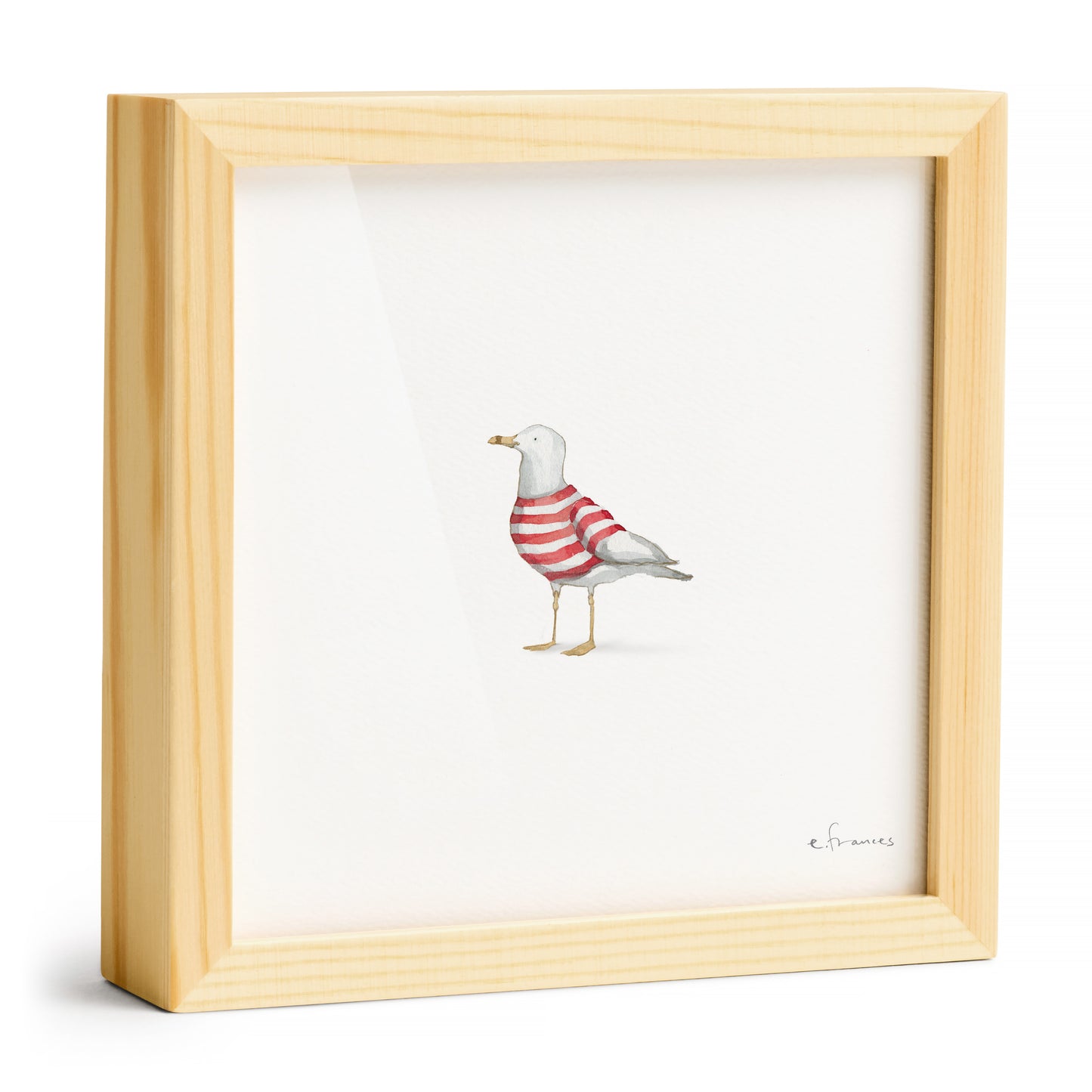 Stripey Seagull Little Print