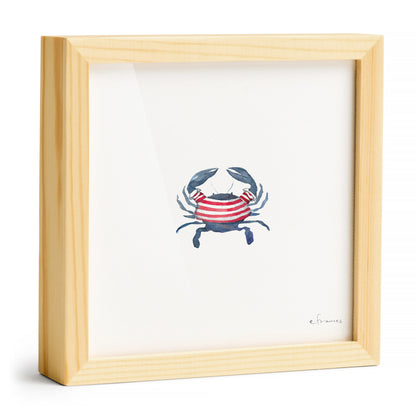 Stripey Crab Little Print