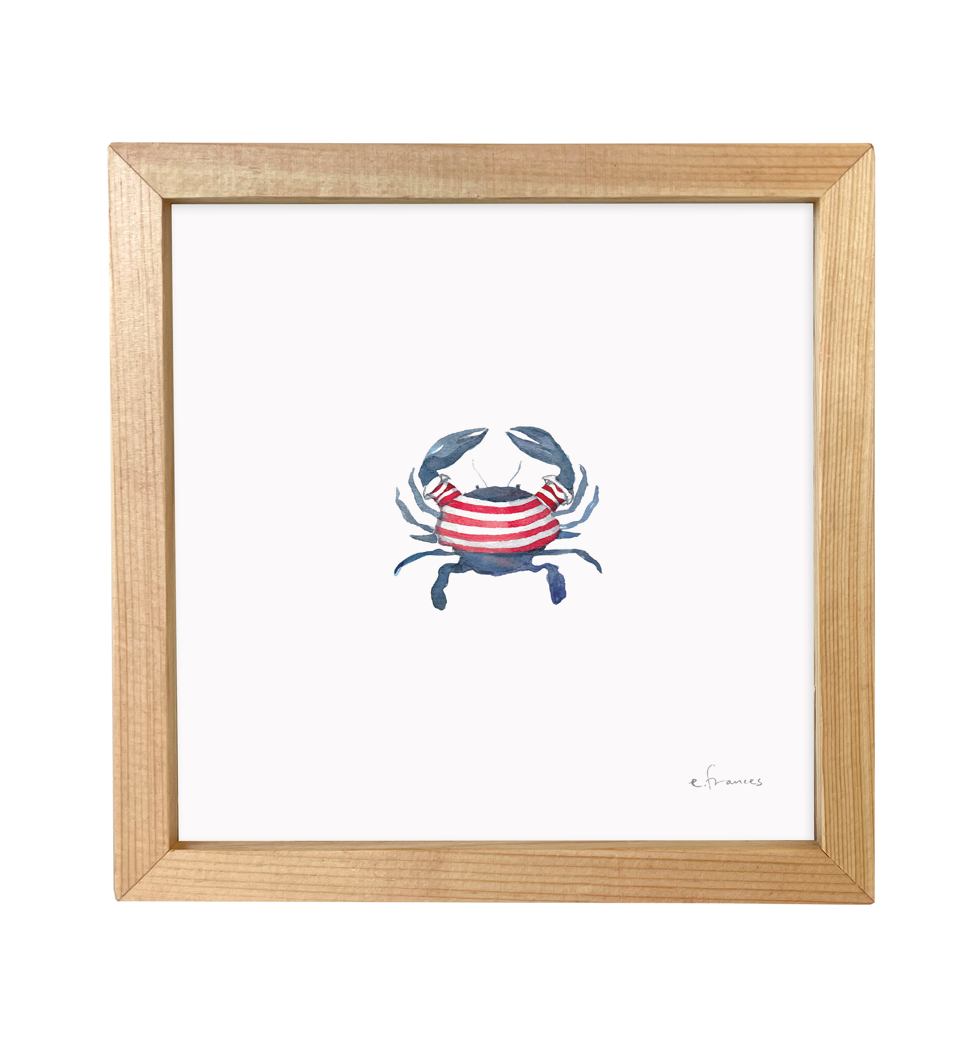 Stripey Crab Little Print
