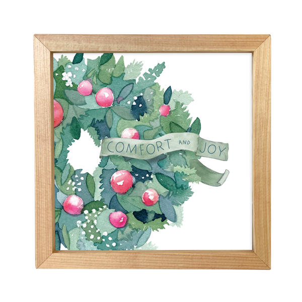 Comfort & Joy Wreath Little Print