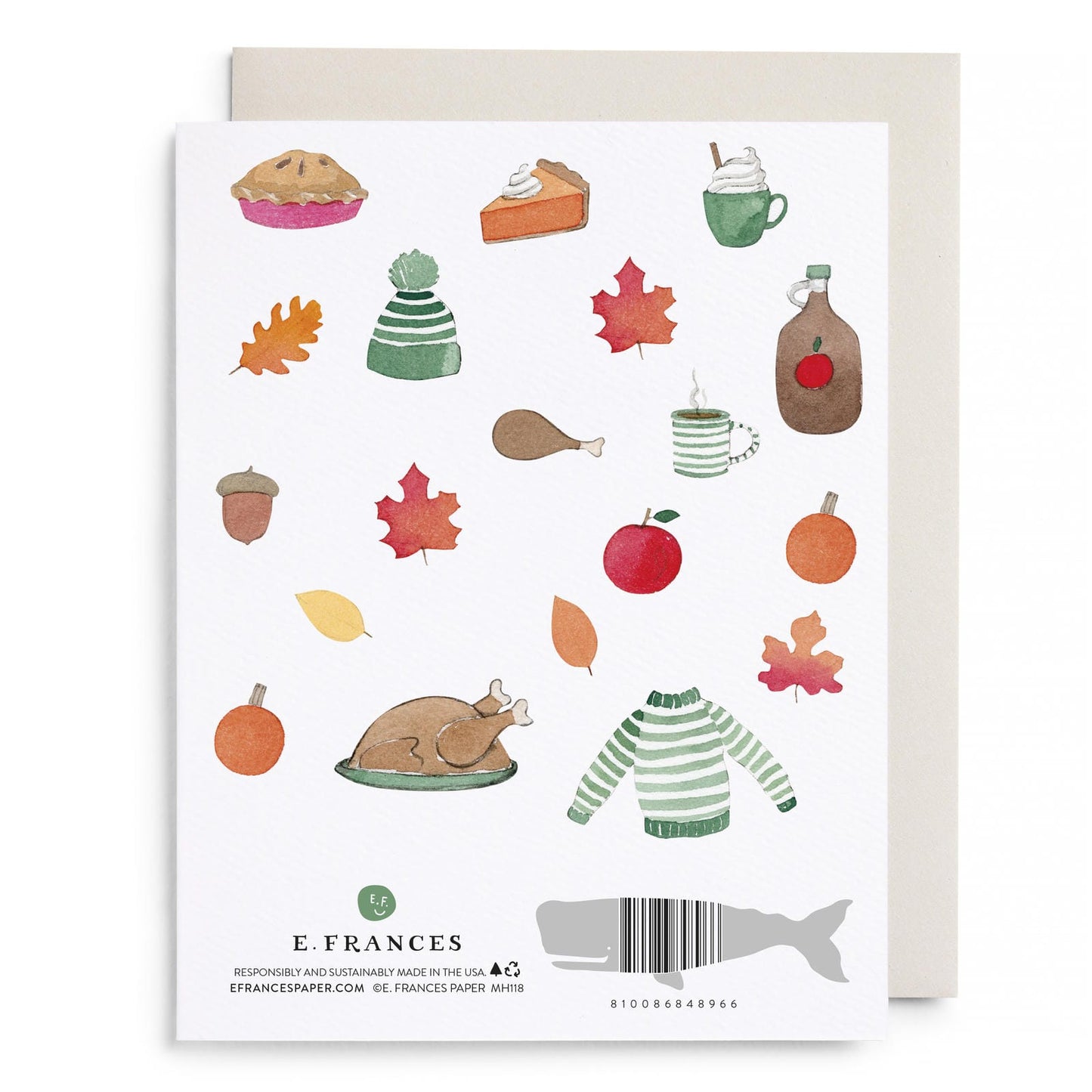 Crisp & Cozy Thanksgiving Greeting Card