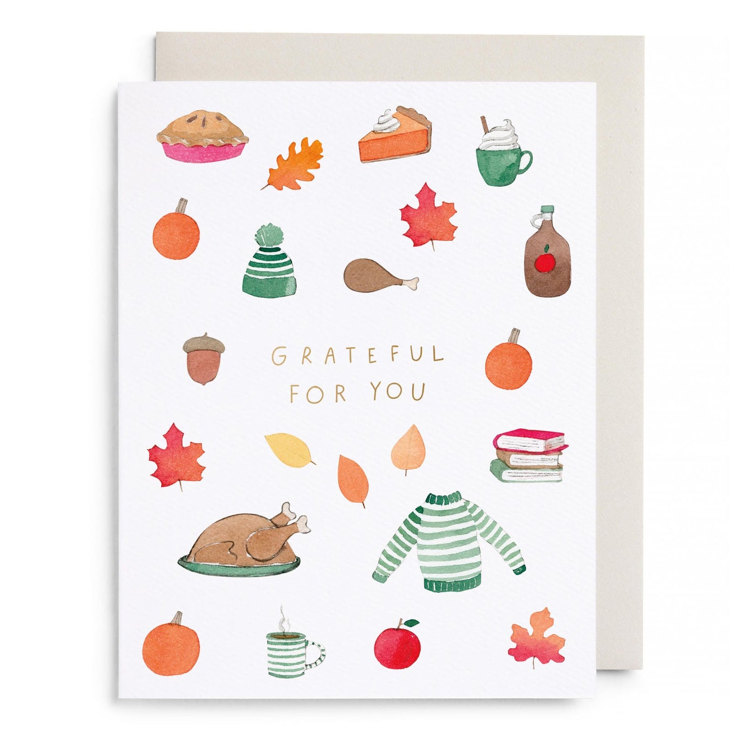 Crisp & Cozy Thanksgiving Greeting Card