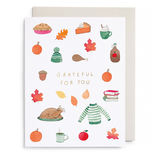 Crisp & Cozy Thanksgiving Greeting Card