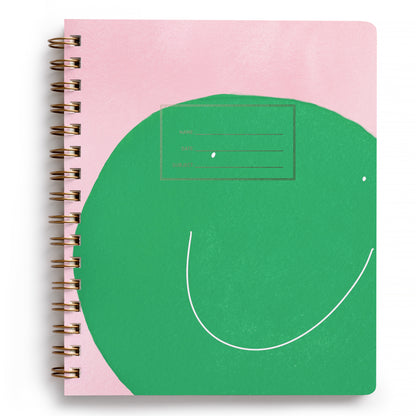 Green Smiley Notebook