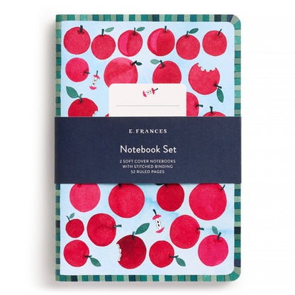 Apple a Day Set of Two Stitched Notebooks
