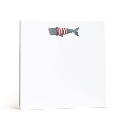 Stripey Frankie the Whale Chunky Notepad