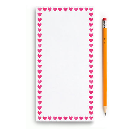 Mini Hearts Frame Market Notepad