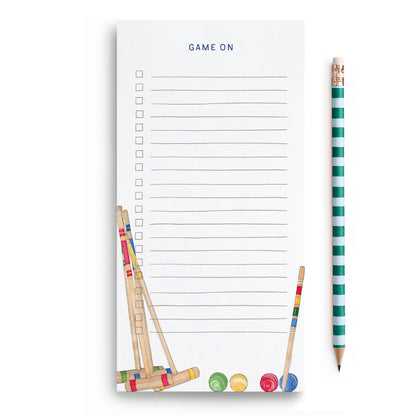 Game On Croquet Market Notepad