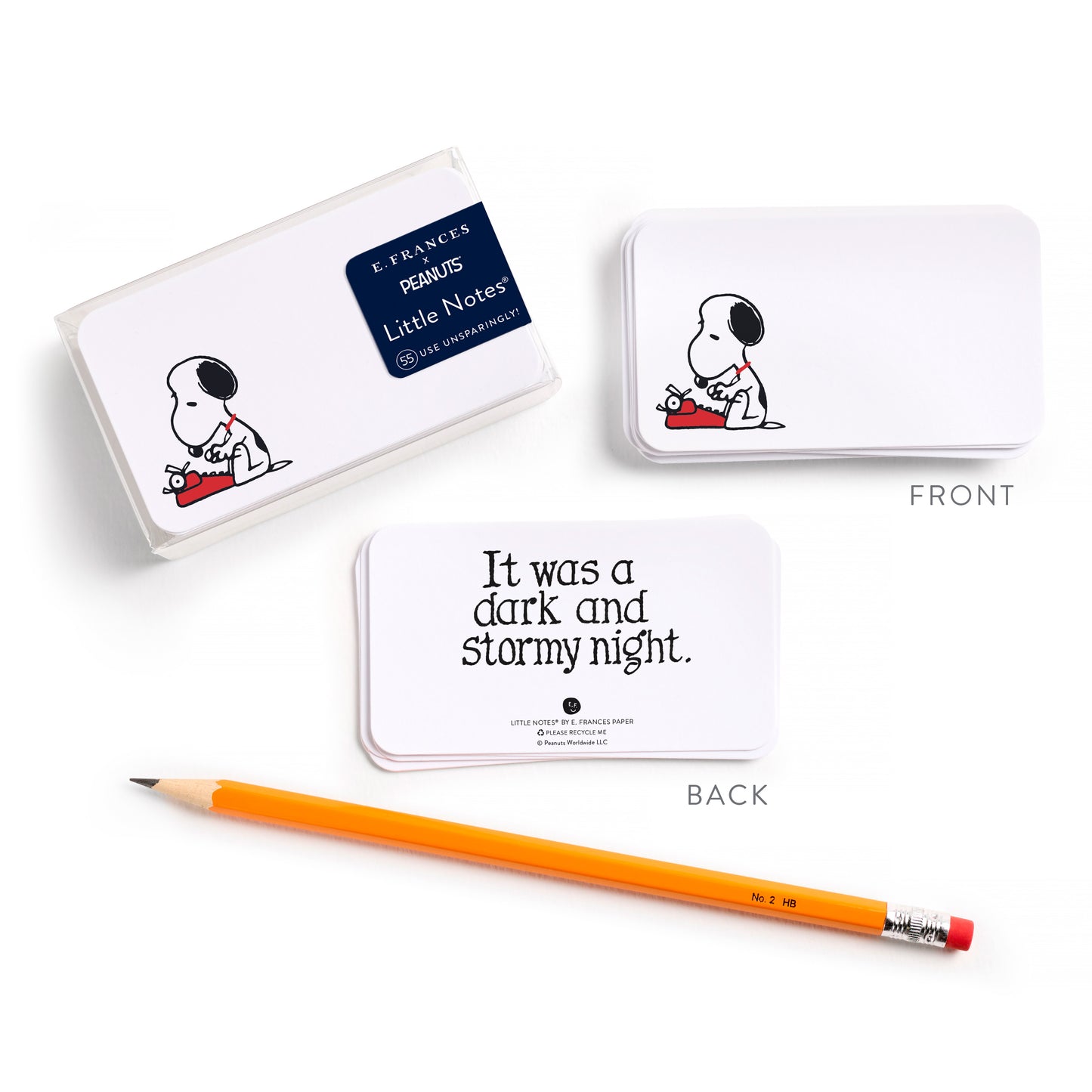 E. Frances x Peanuts™ Snoopy Typing Little Notes®