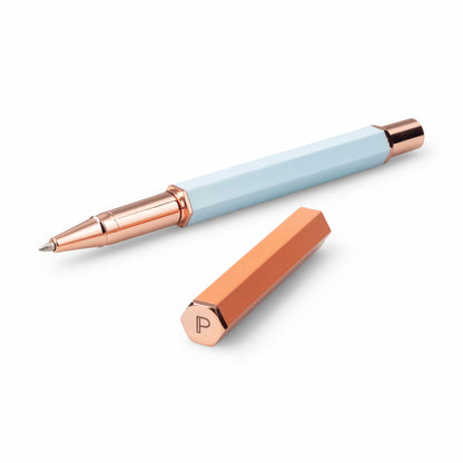 Classic Roller Ball Pen - Terracotta + Blue