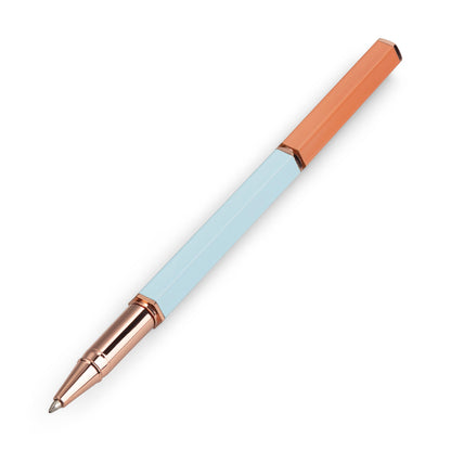 Classic Roller Ball Pen - Terracotta + Blue