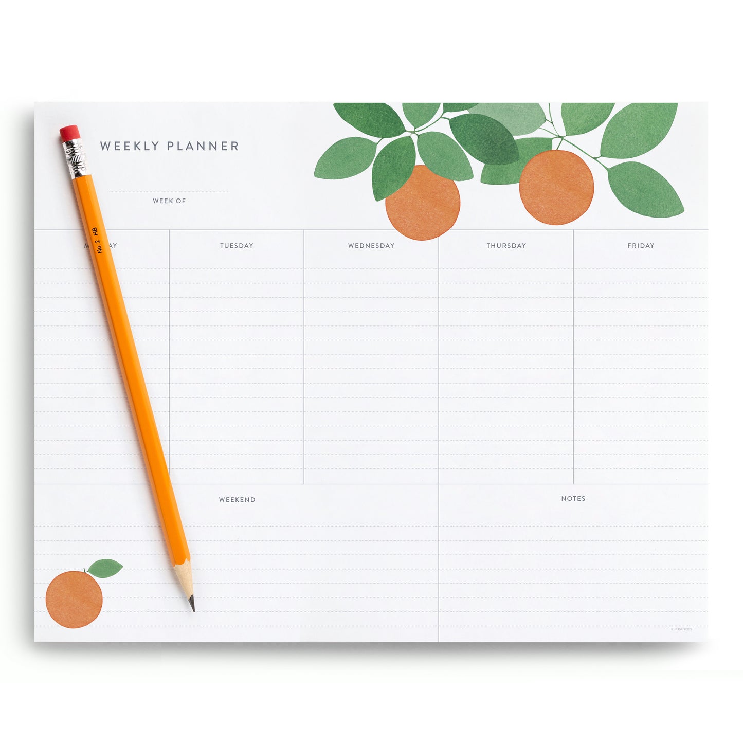 Orange Grove Weekly Planner