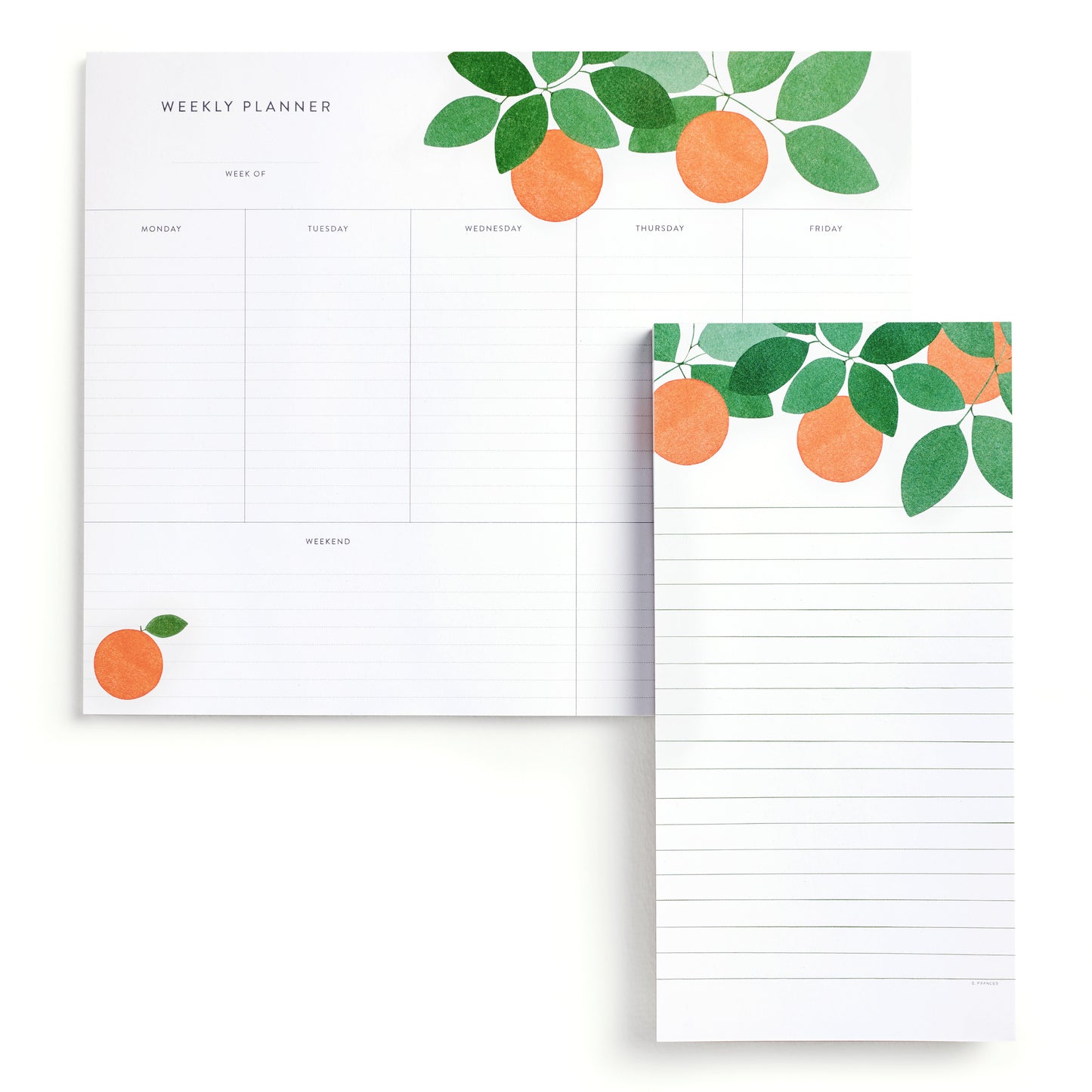 Orange Grove Weekly Planner