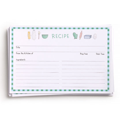 Dessert First Recipe Card Set