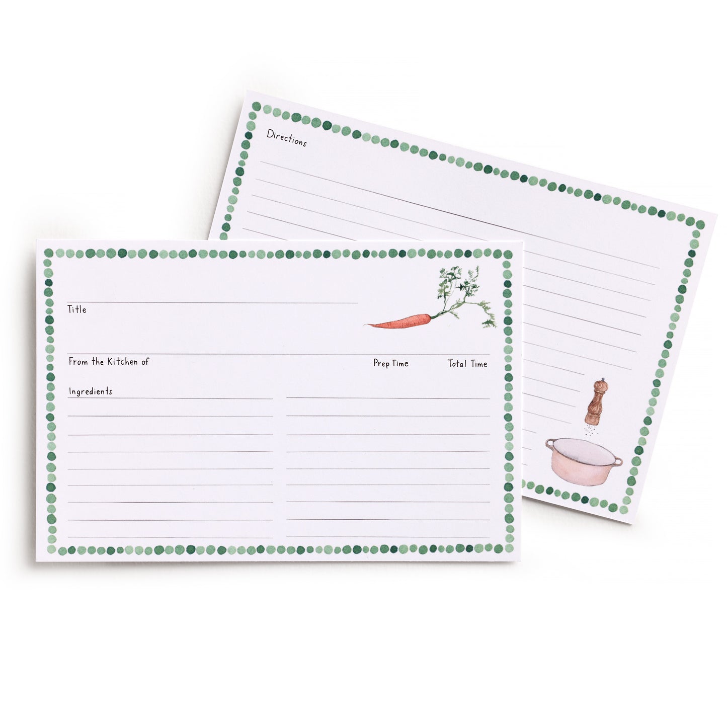 Farm to Table Recipe Card Set