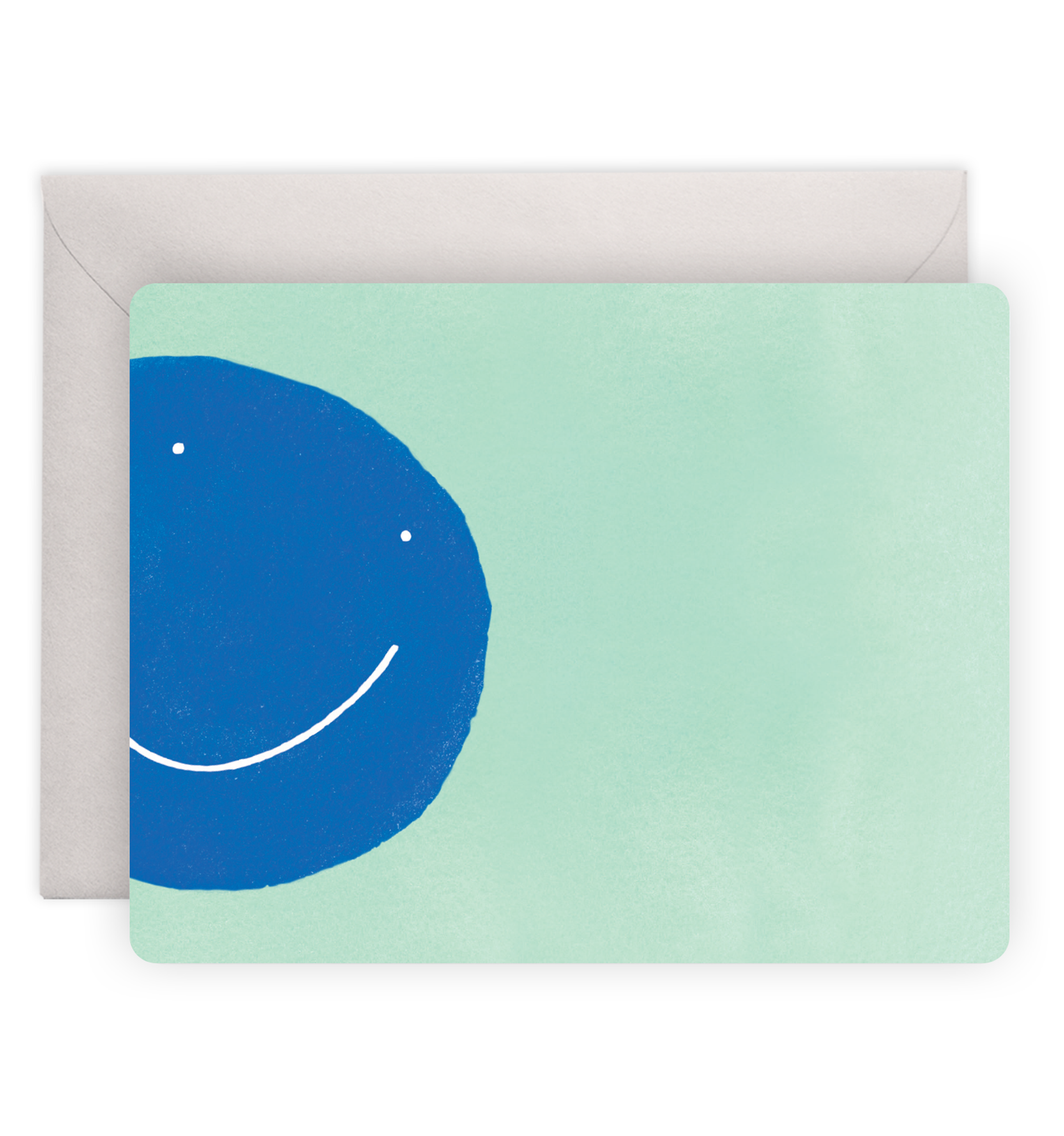 Blue Smiley Flat Notes