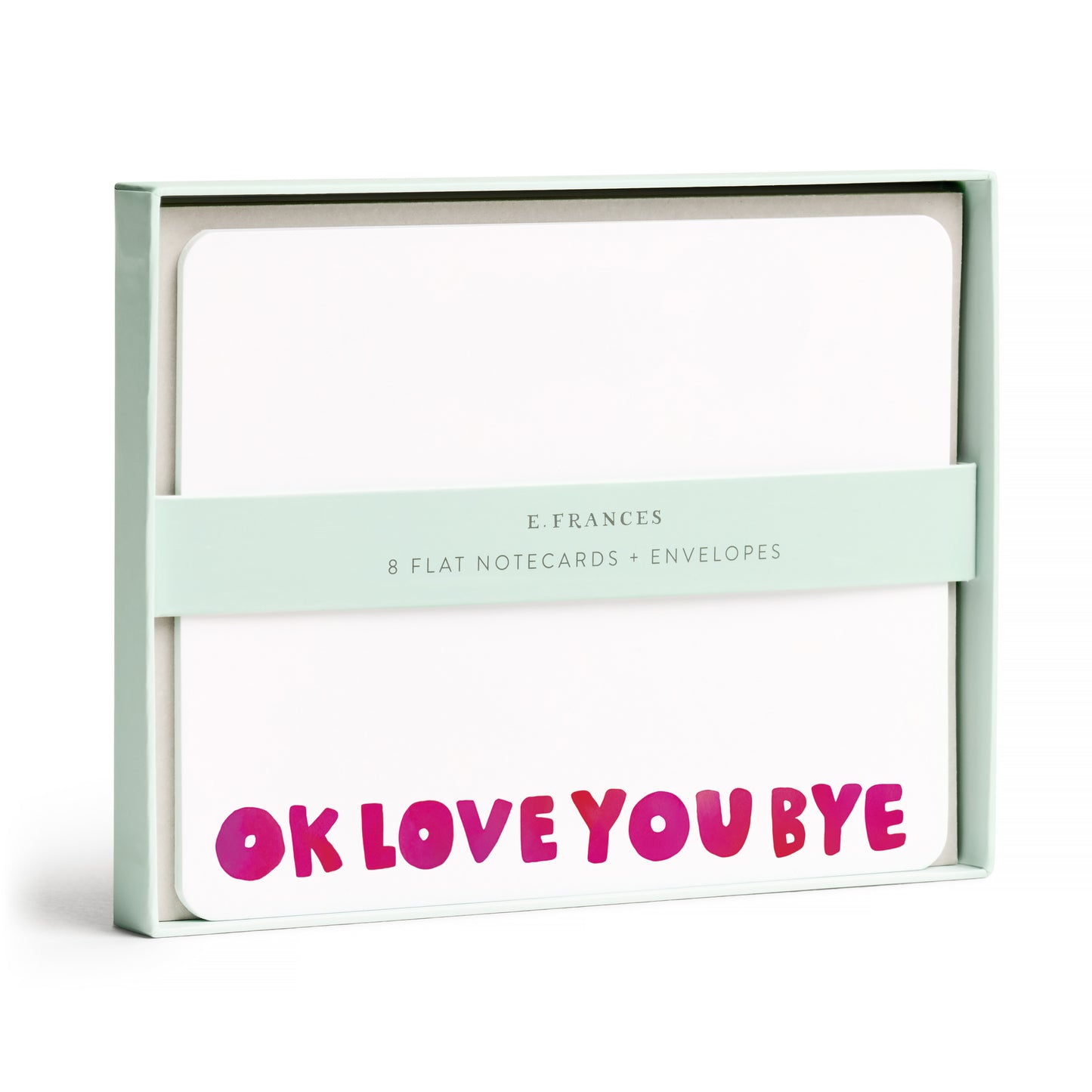 Okloveyoubye Flat Note Set