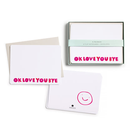 Okloveyoubye Flat Note Set