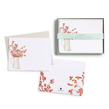 Autumn Berry Pitcher Flat Note Set