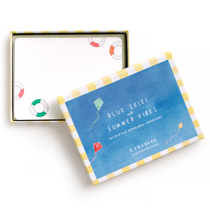 Blue Skies and Summer Vibes Assorted Flat Note Set