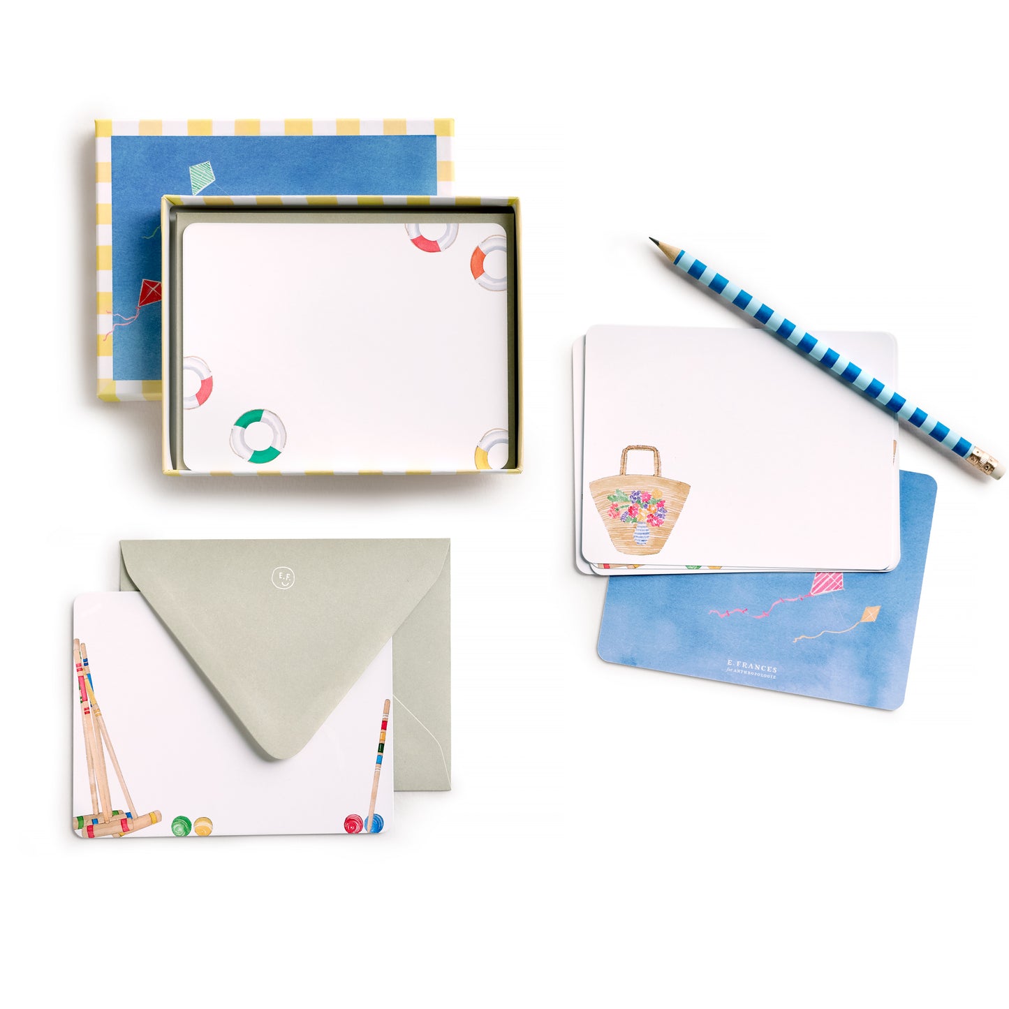 Blue Skies and Summer Vibes Assorted Flat Note Set