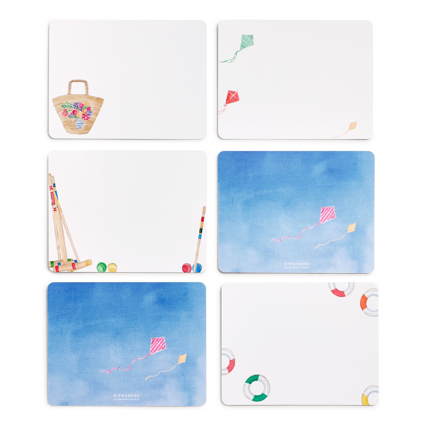 Blue Skies and Summer Vibes Assorted Flat Note Set