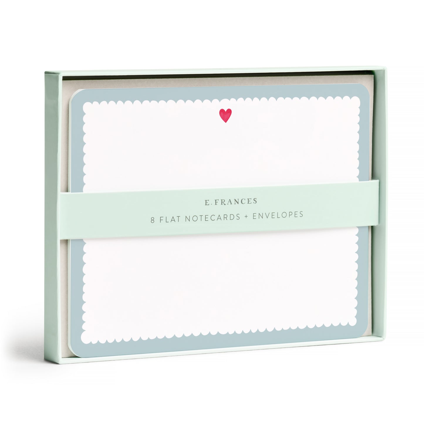 Scalloped Heart Flat Note Set