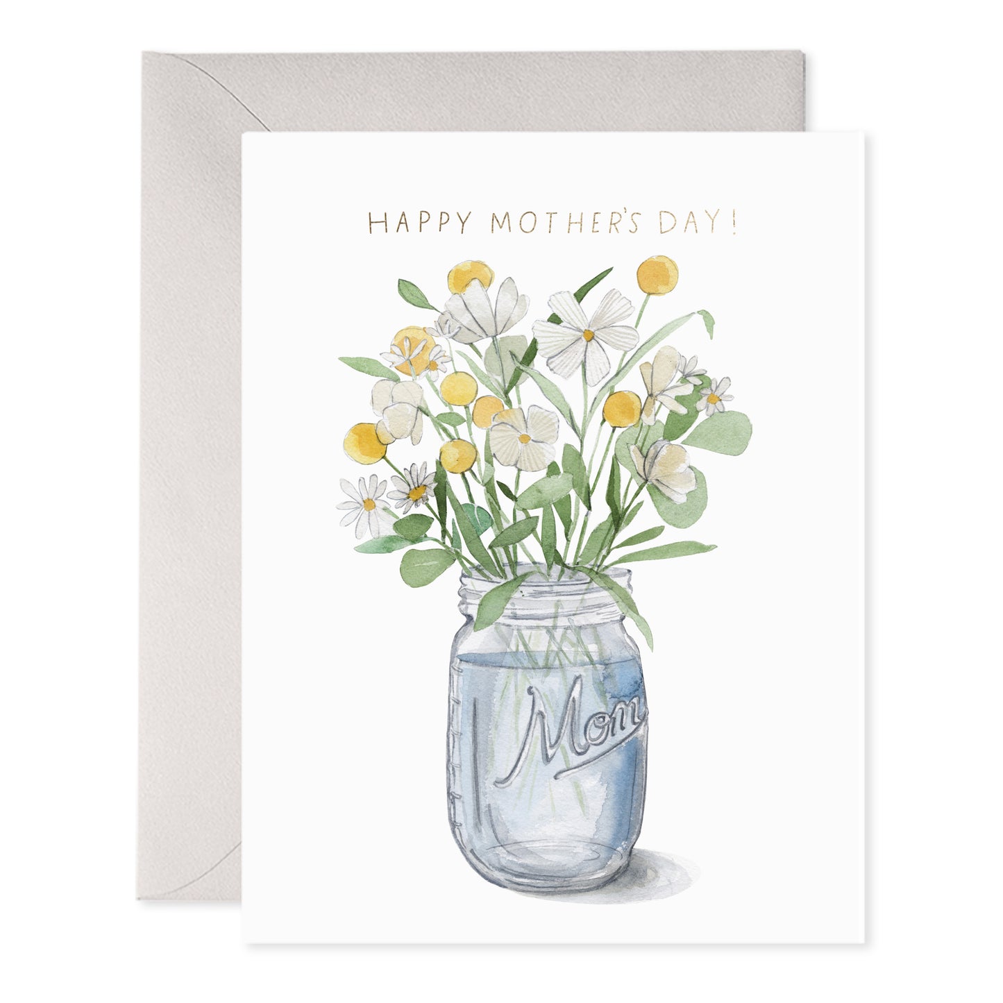 Mason Jar Mom Greeting Card