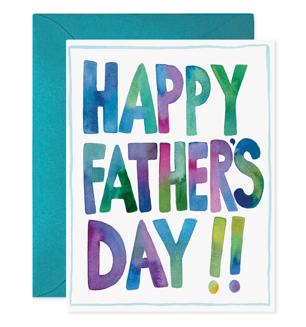 Happy Father's Day Card colorful