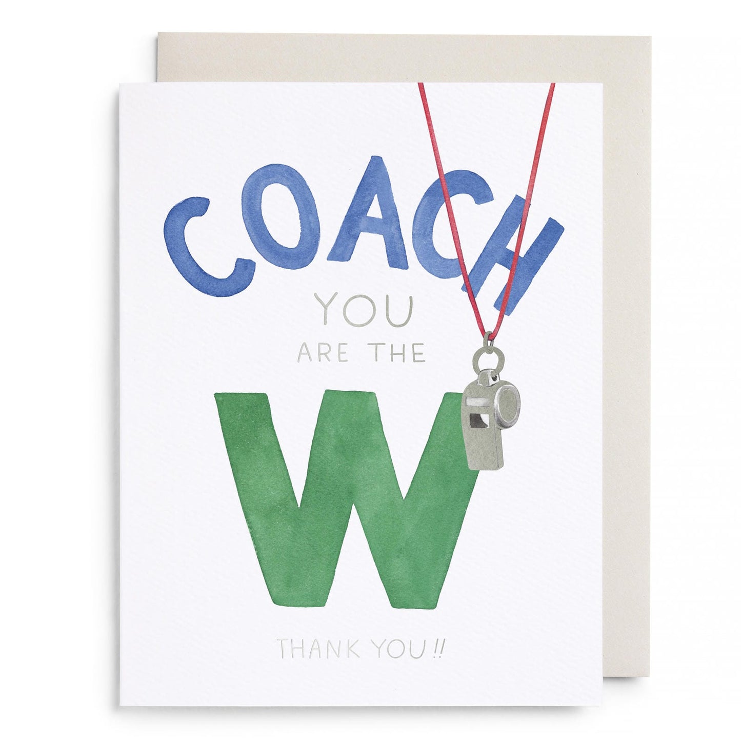 Coach W Greeting Card
