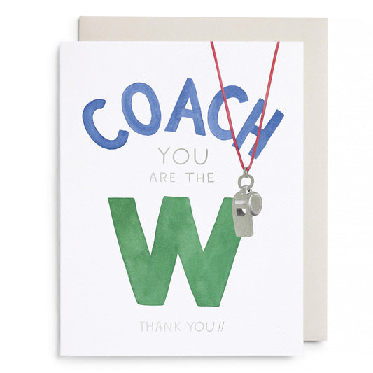 Coach W Greeting Card
