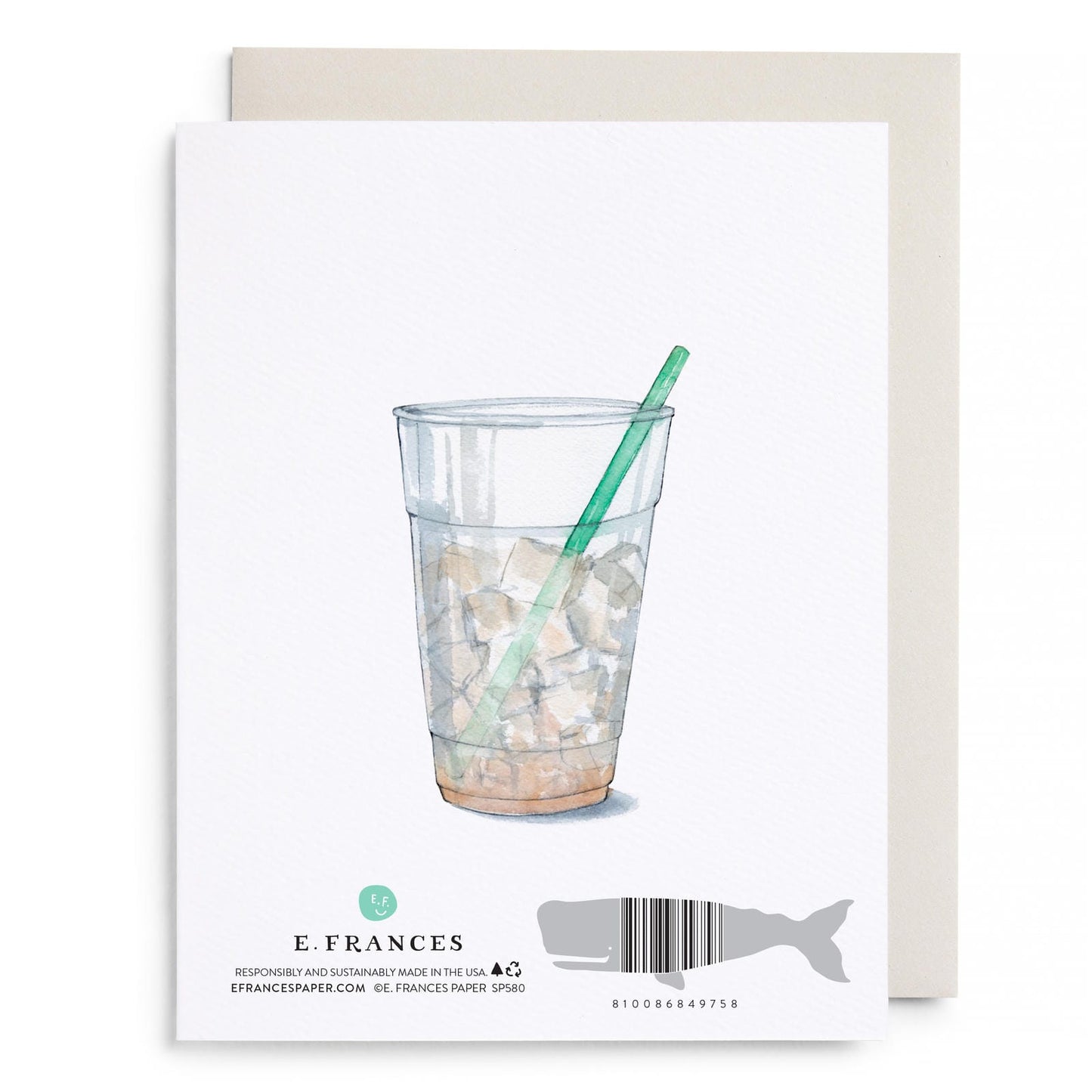 Cool Like Mom Iced Coffee Greeting Card