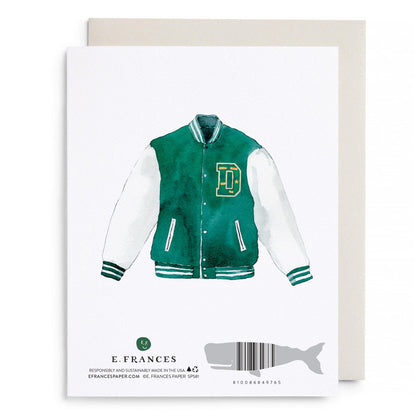 MVP Varsity Jacket Dad Greeting Card