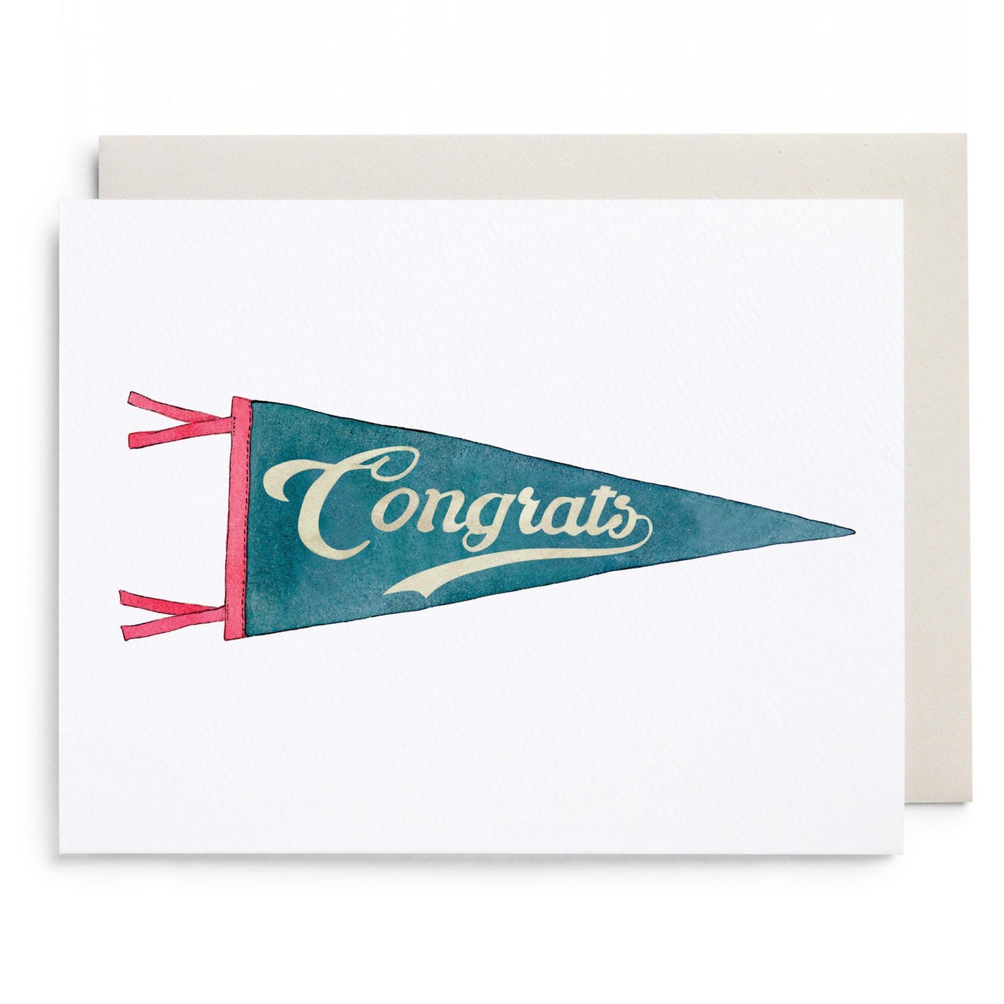 Congrats Pennant Greeting Card