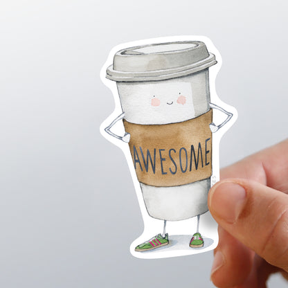 Awesome Coffee Sticker