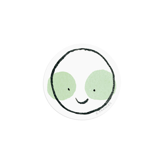 Green Cheeks Sticker