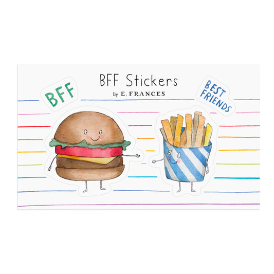 BFF Burger and Fries Sticker