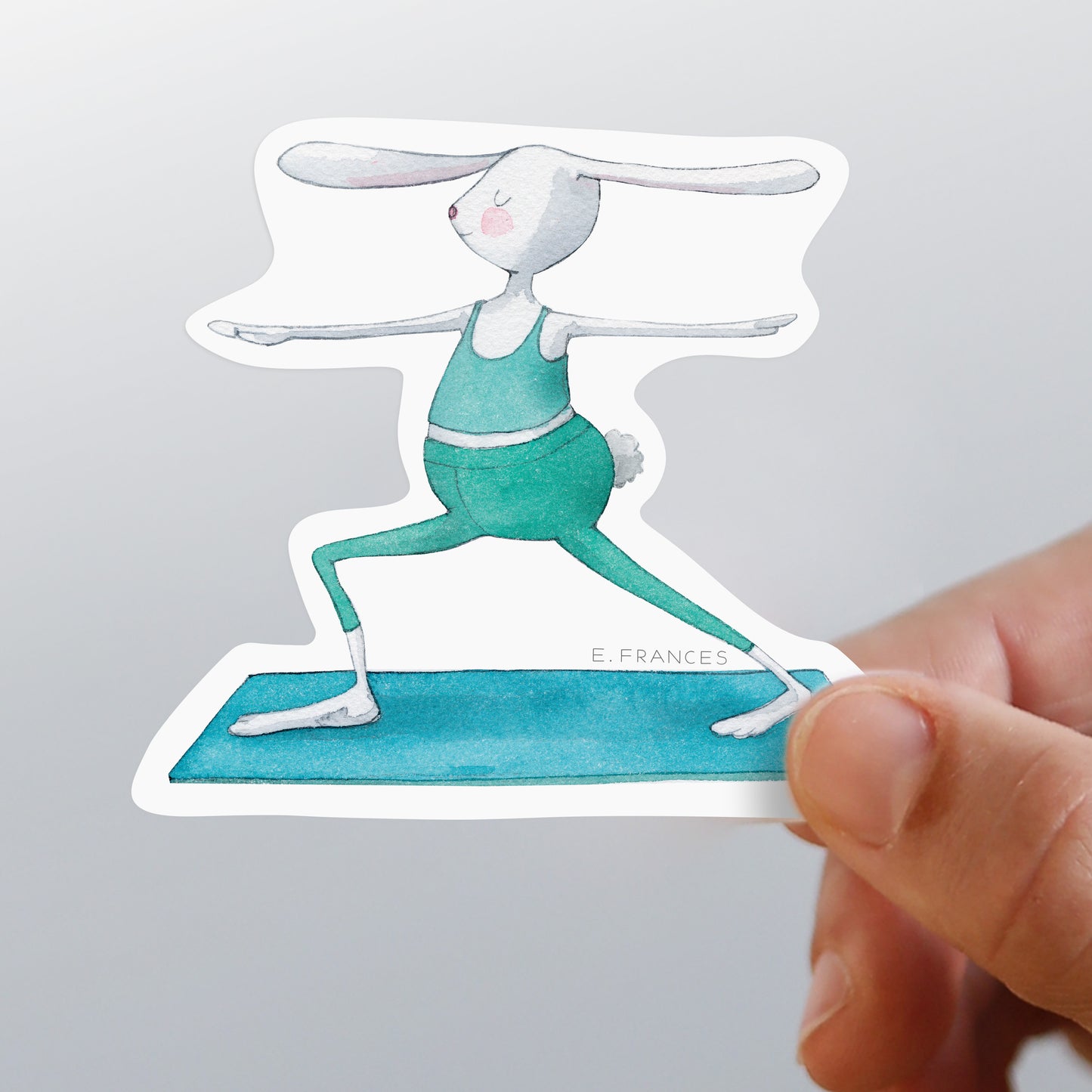 Yoga Bunny Sticker