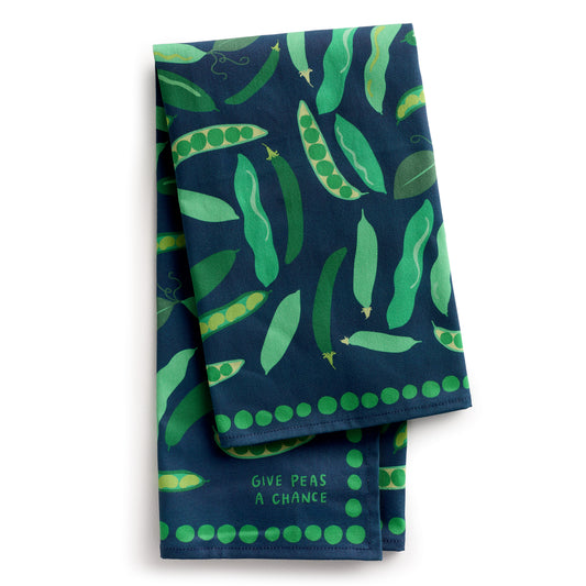 Give Peas a Chance Tea Towel