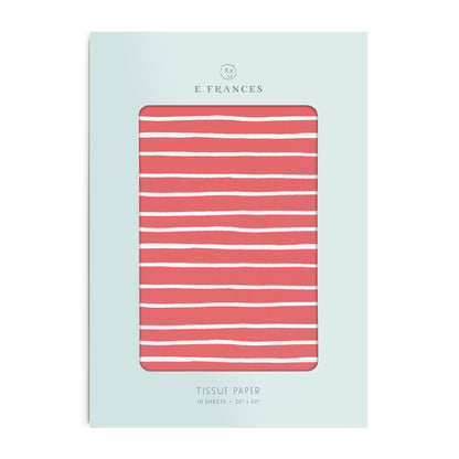 Red Stripe Tissue Paper